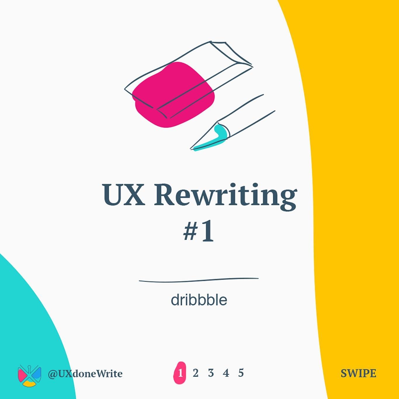 Taking a shot (pun intended) at a piece of content that caught my eye on the @dribbble careers page. Now how else could this be turned around?⁠⠀ &bull;
&bull;
&bull;
#uxwriting #uxwritingtips #uxrewriting #uxwritingprocess #uxinspiration #dailyuichal