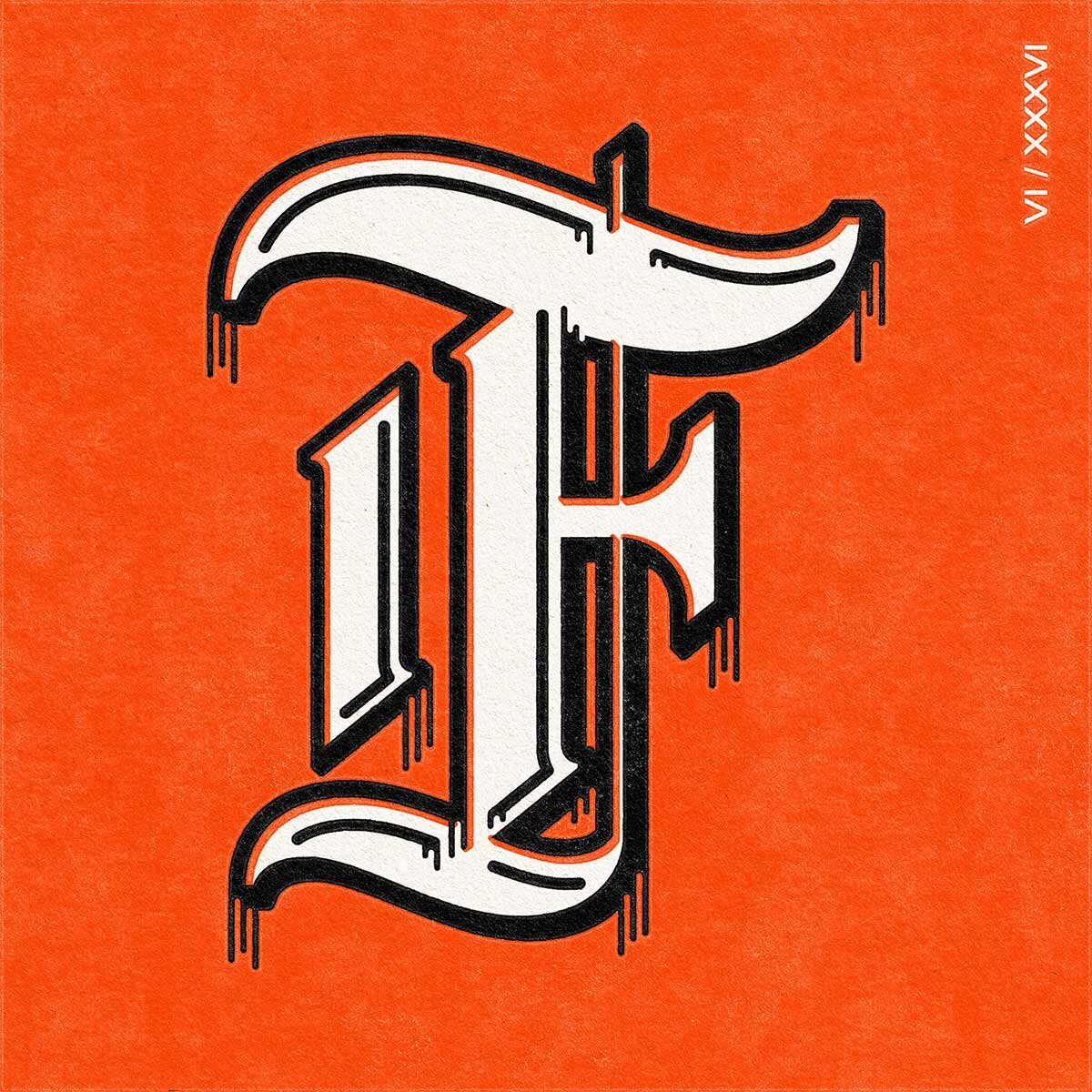 Louise Twizell Typography 36 Days of Type 'F' Design