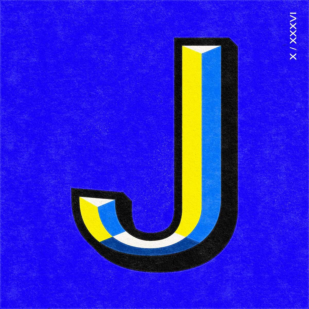Louise Twizell Typography 36 Days of Type 'J' Design