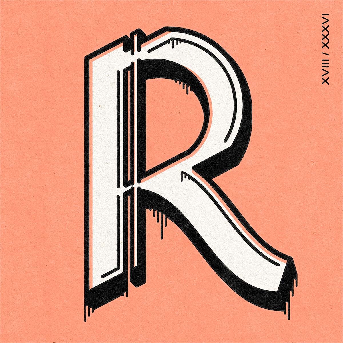 Louise Twizell Typography 36 Days of Type ‘R’ Design