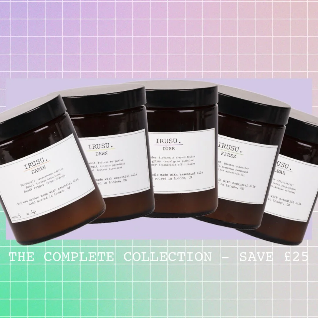 Earth, Dawn & Dusk Candles — IRUSU. Pure Essential Oil and
