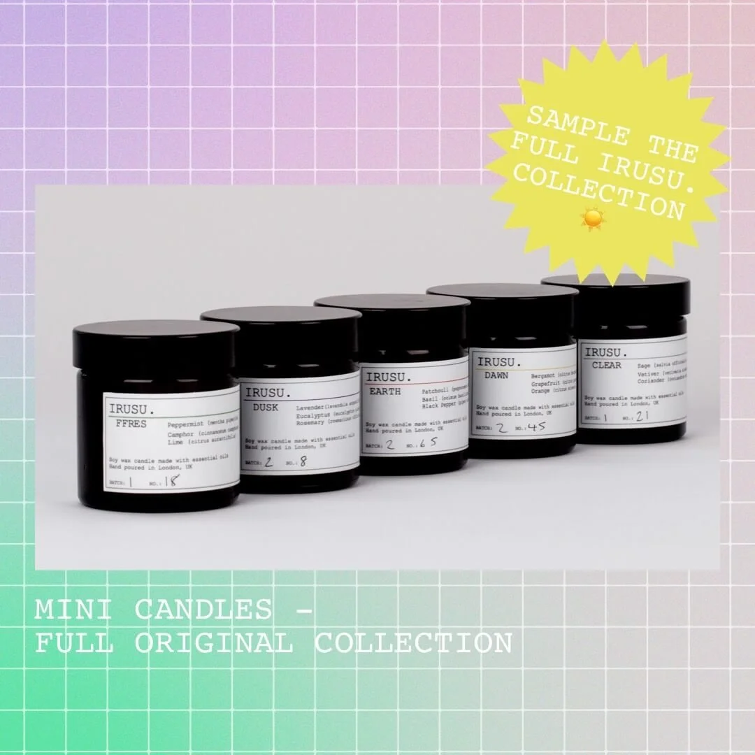 Pick 'n' Mix Mini / Travel Candles (60ml) — IRUSU. Pure Essential Oil