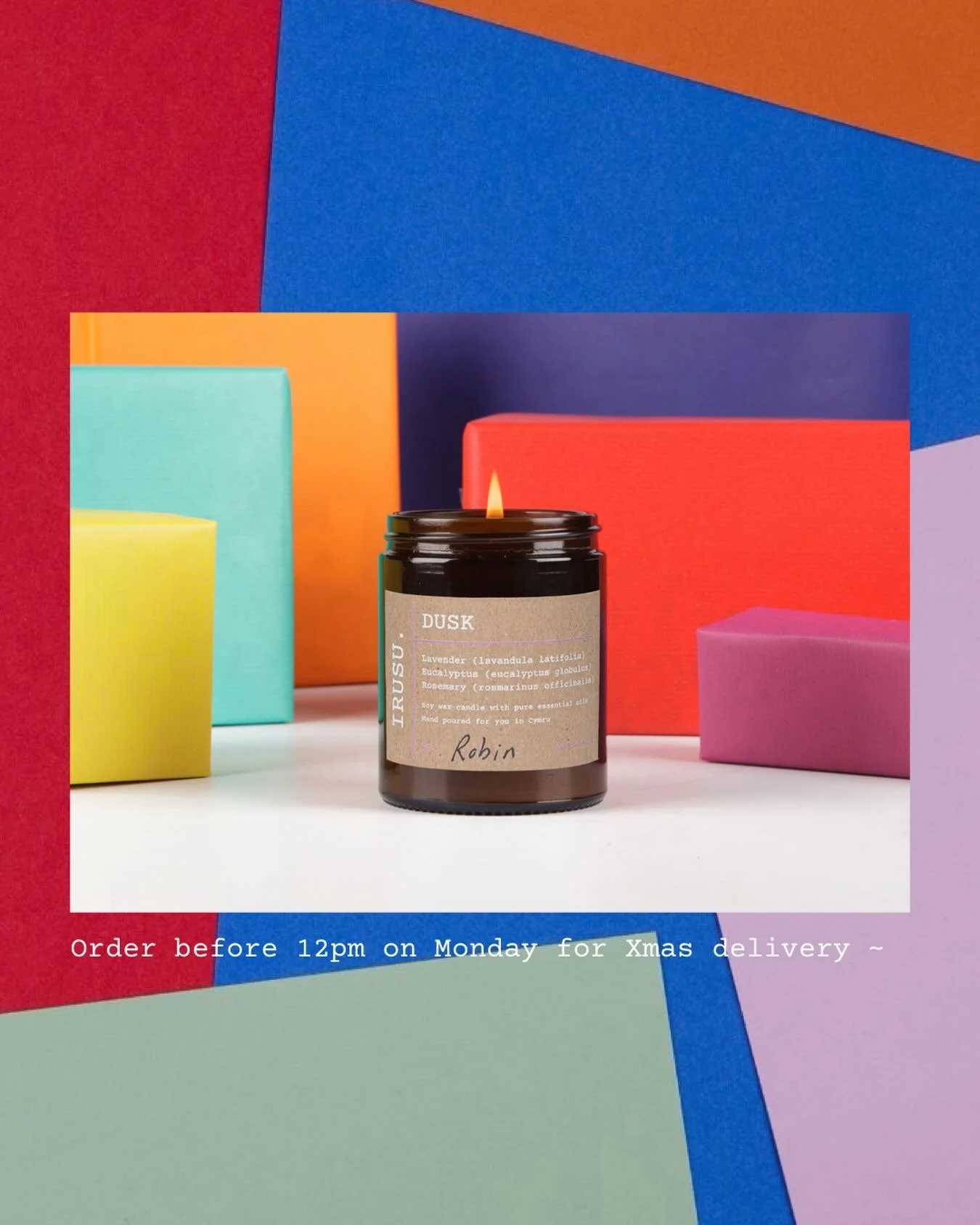 Oh Shwmae pawb / hi everyone -

🕯️ - We&rsquo;re at Aberdulais Falls with @ntcymru for their community market today. Castell-Nedd / Neath until 4ish. A handful of @st_giles_trust specials are in the box!

🎁 - Online orders alert: for as guaranteed 