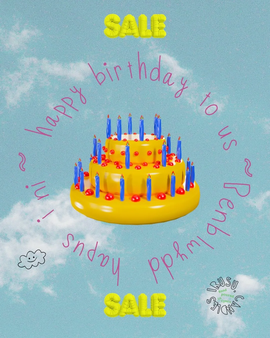 Happy birthday to us! Penblwydd hapus i ni! 🎂

We are seven today. Diolch / thanks for all the love. We have been out and about enjoying the sunshine at Rhossili Bay but are v much looking forward to getting back and starting to wrap your parcels la