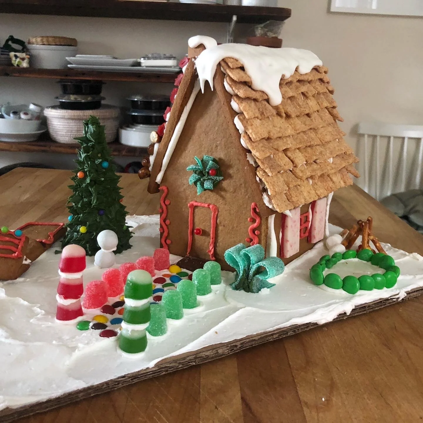 Gingerbread House and Cookies