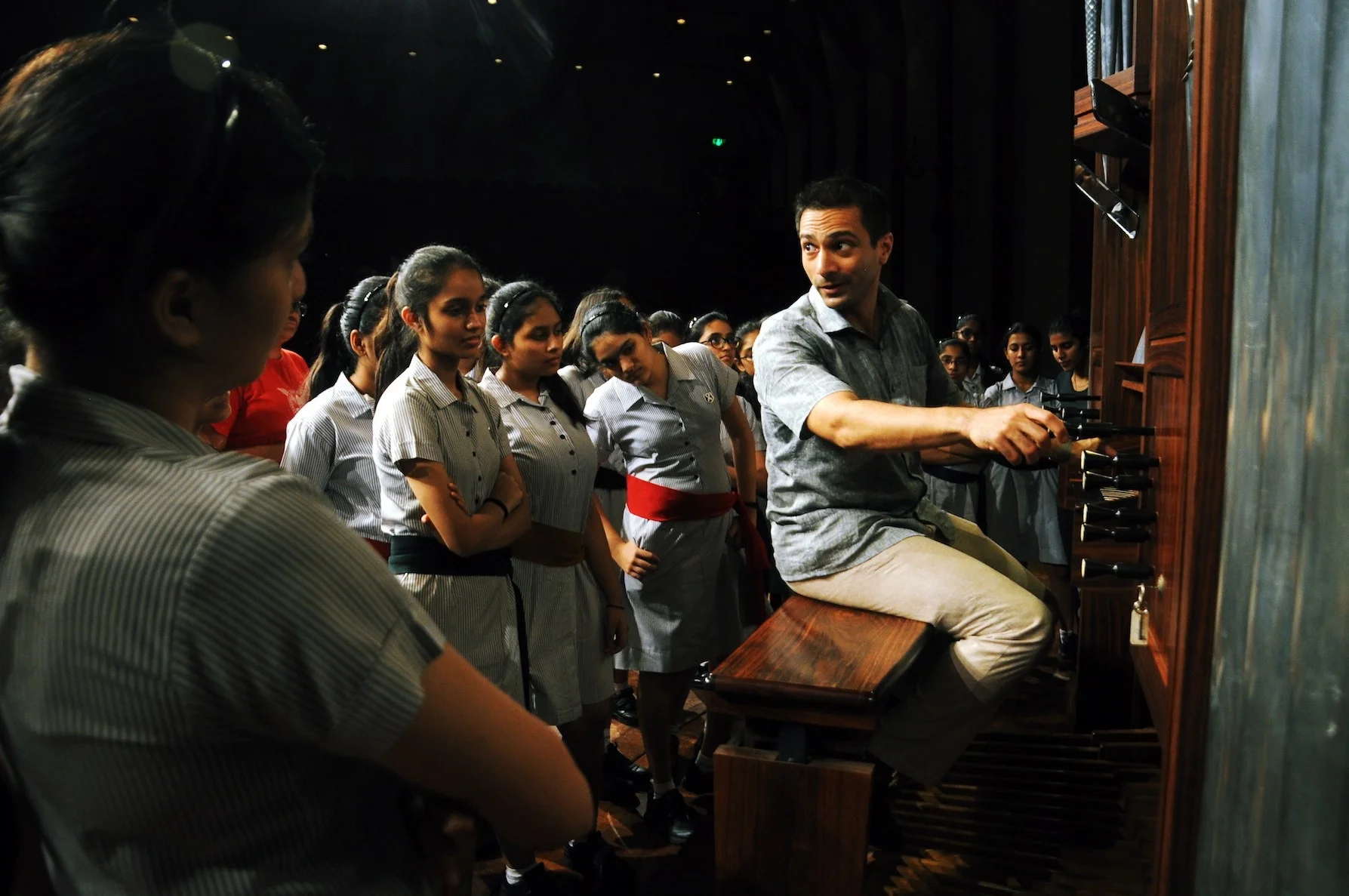 instructing a tough crowd in India…