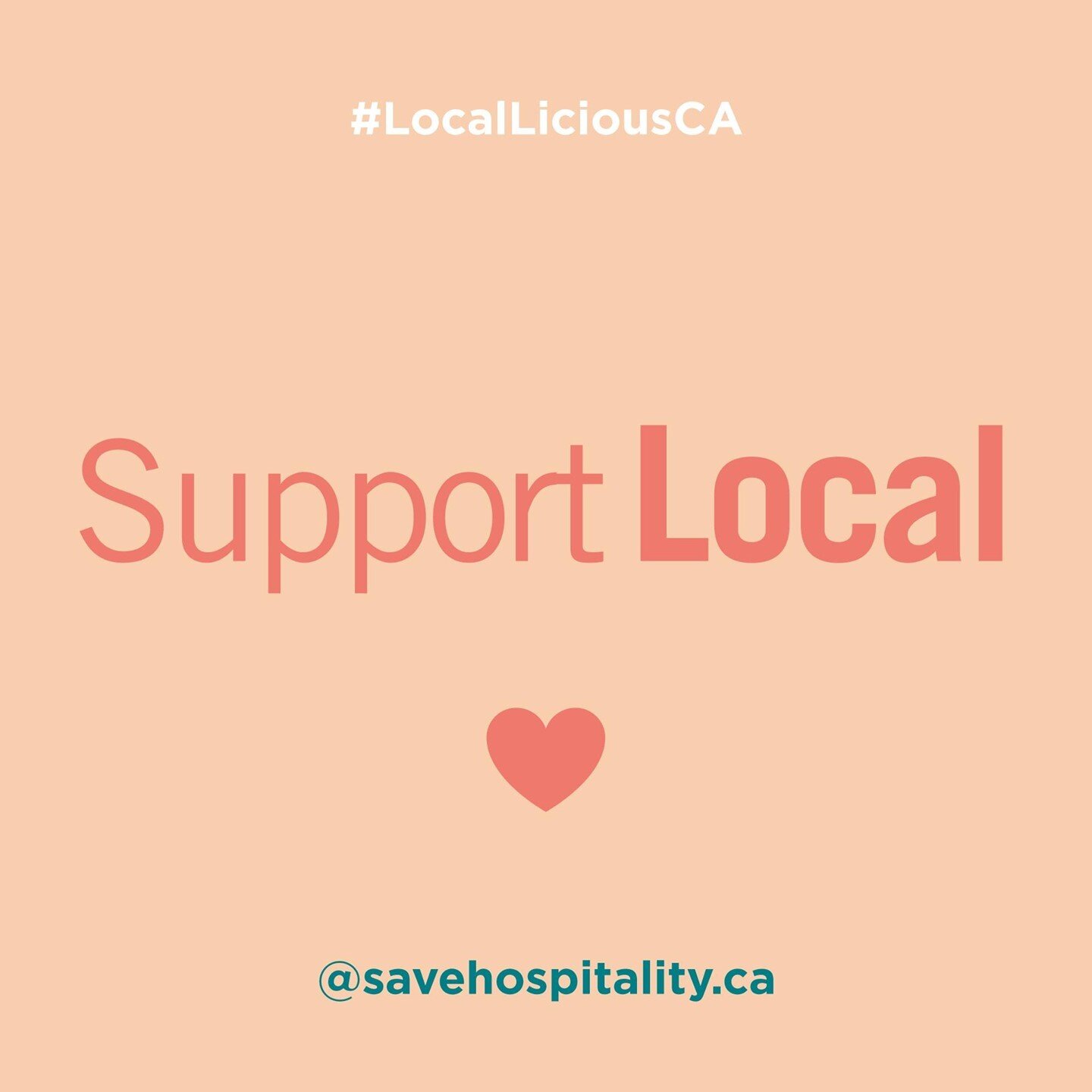 Join forces and buy three courses!

#LocalLiciousCA is officially underway. From now until March 7, we will be offering a three-course prix fixe menu, with $1 from every menu sold going to @the.fullplate! Support your local restaurants and #SaveHospi