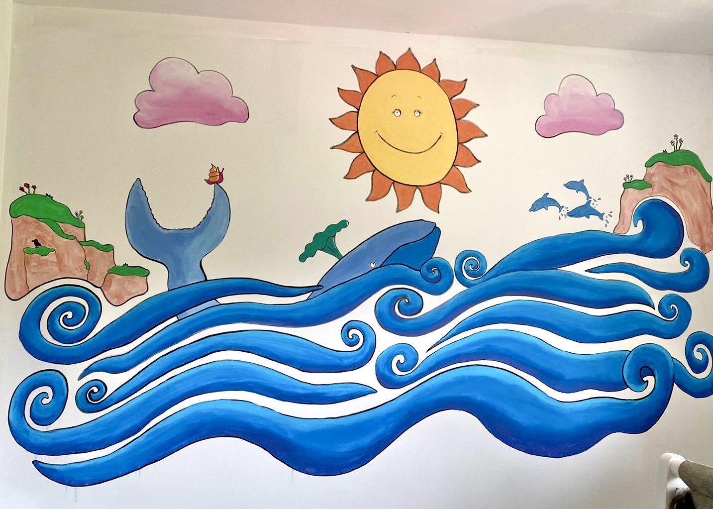 Children's Julia Donaldson inspired mural.