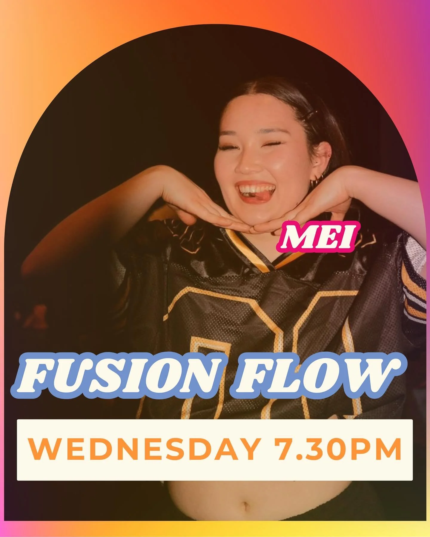 EXCITING ANNOUCEMENT! For the next two weeks, our talented Mei will be taking over the Fusion Flow class while Raquel is away! 💃

Mei is part of our Queenz Elite group and has extensive experience performing and training in dancehall, Latin, Afro an