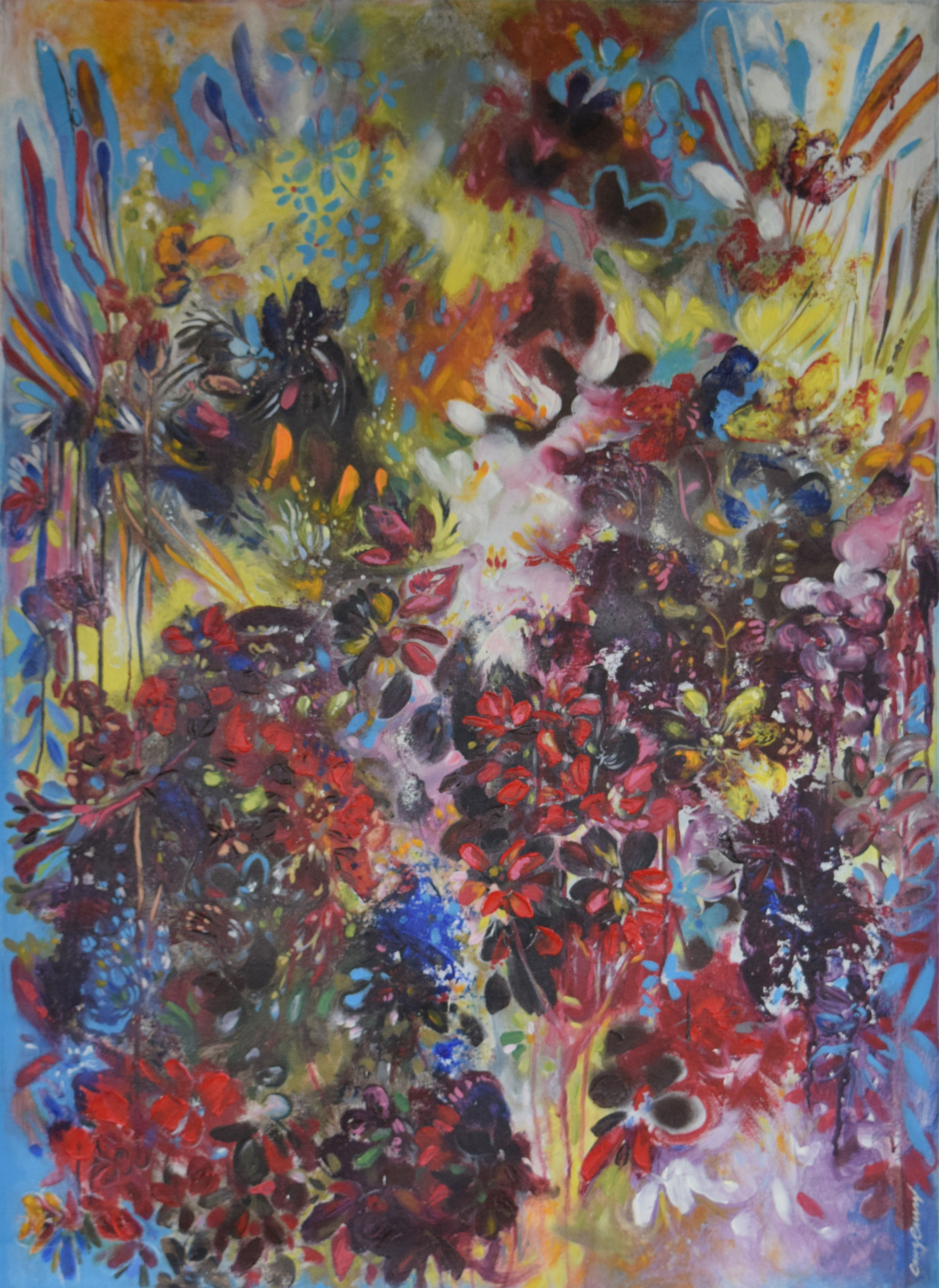   PARADISE   32 W x 45 H  Acrylic on canvas 