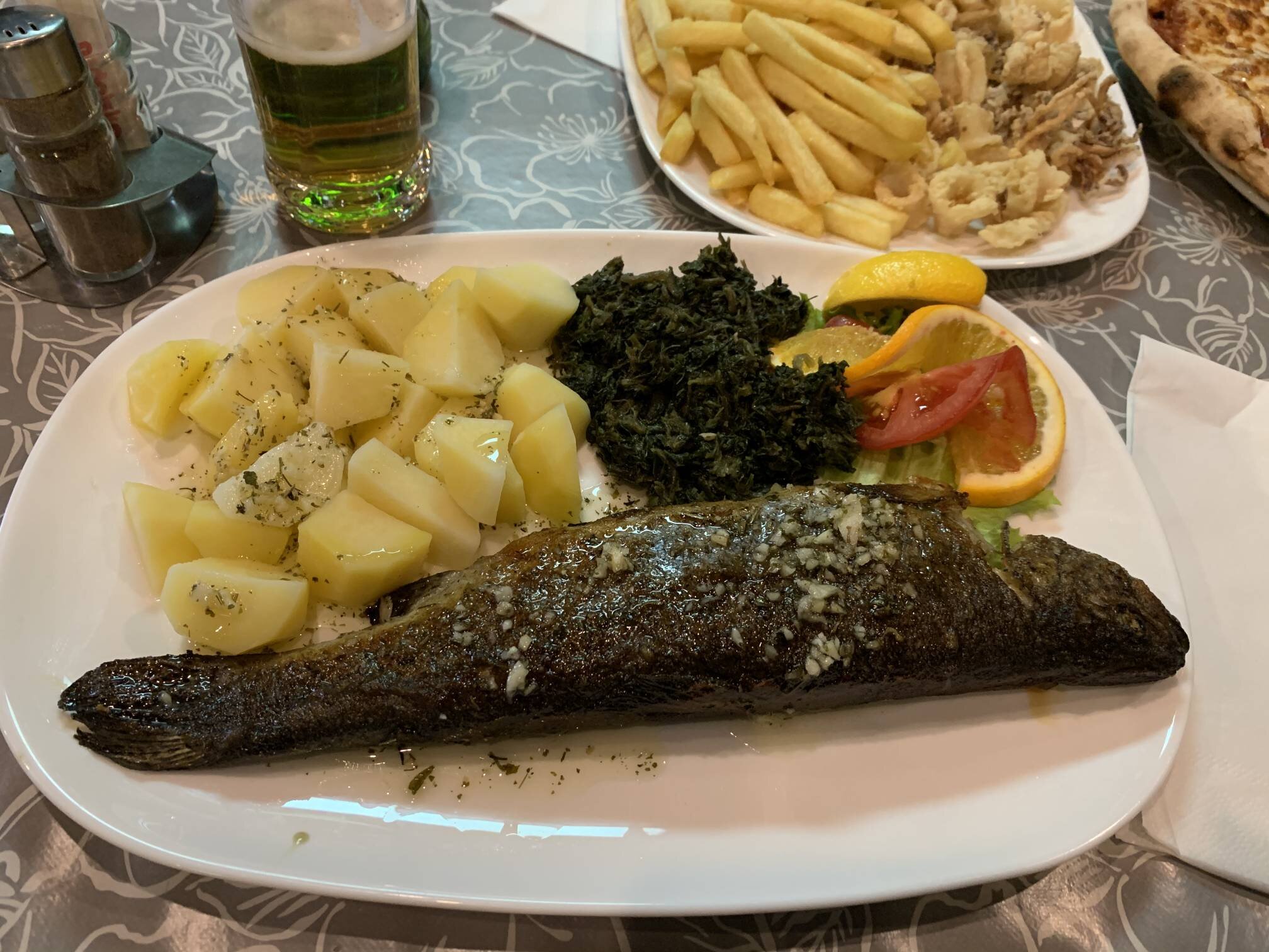 Croatia is known for their seafood. We had grilled trout several times during our visit in Croatia, they're so good!