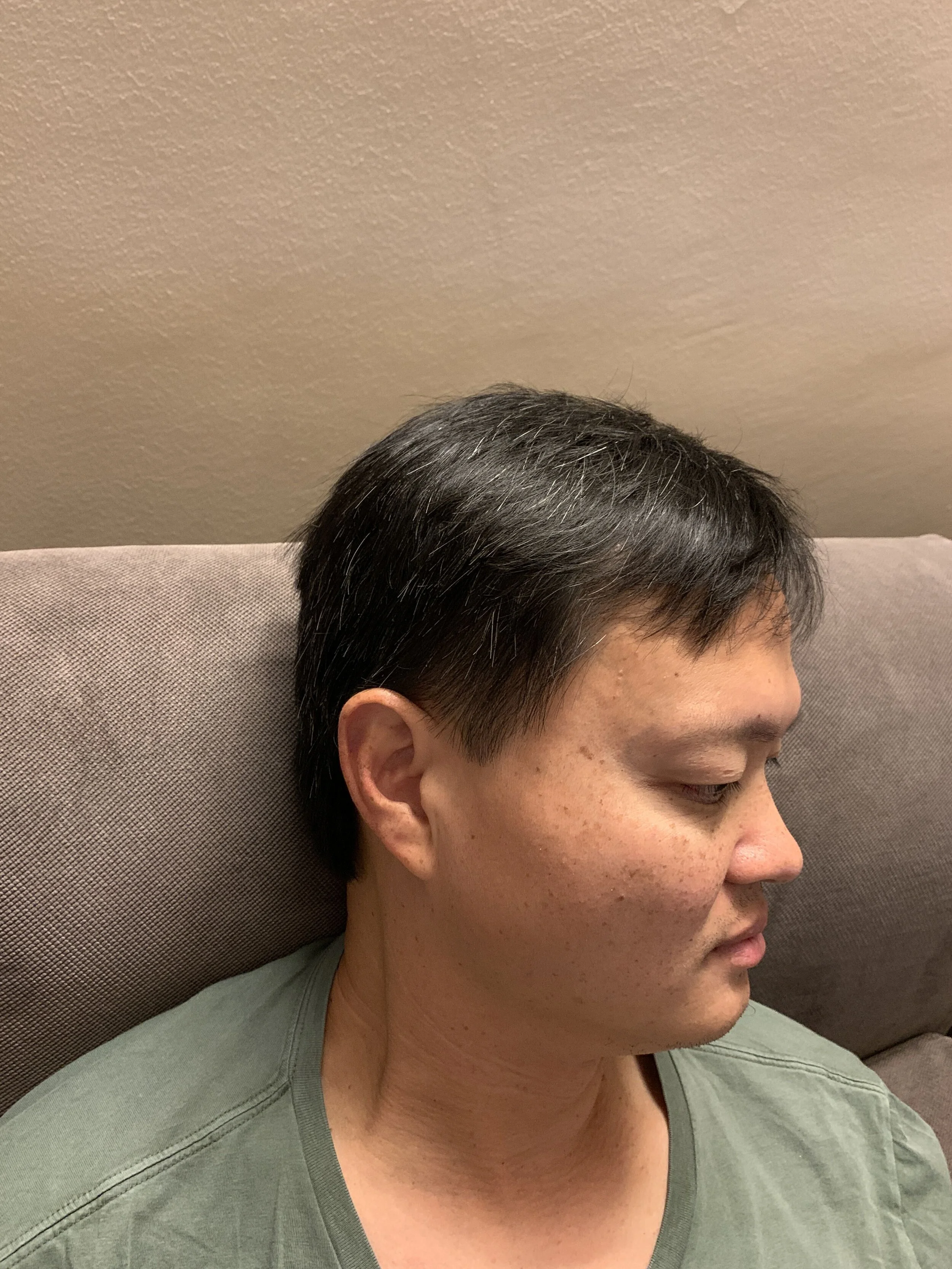 After a bad haircut experience in Croatia, Ivan decided to let Megan cut his hair. The end result wasn't a disaster.