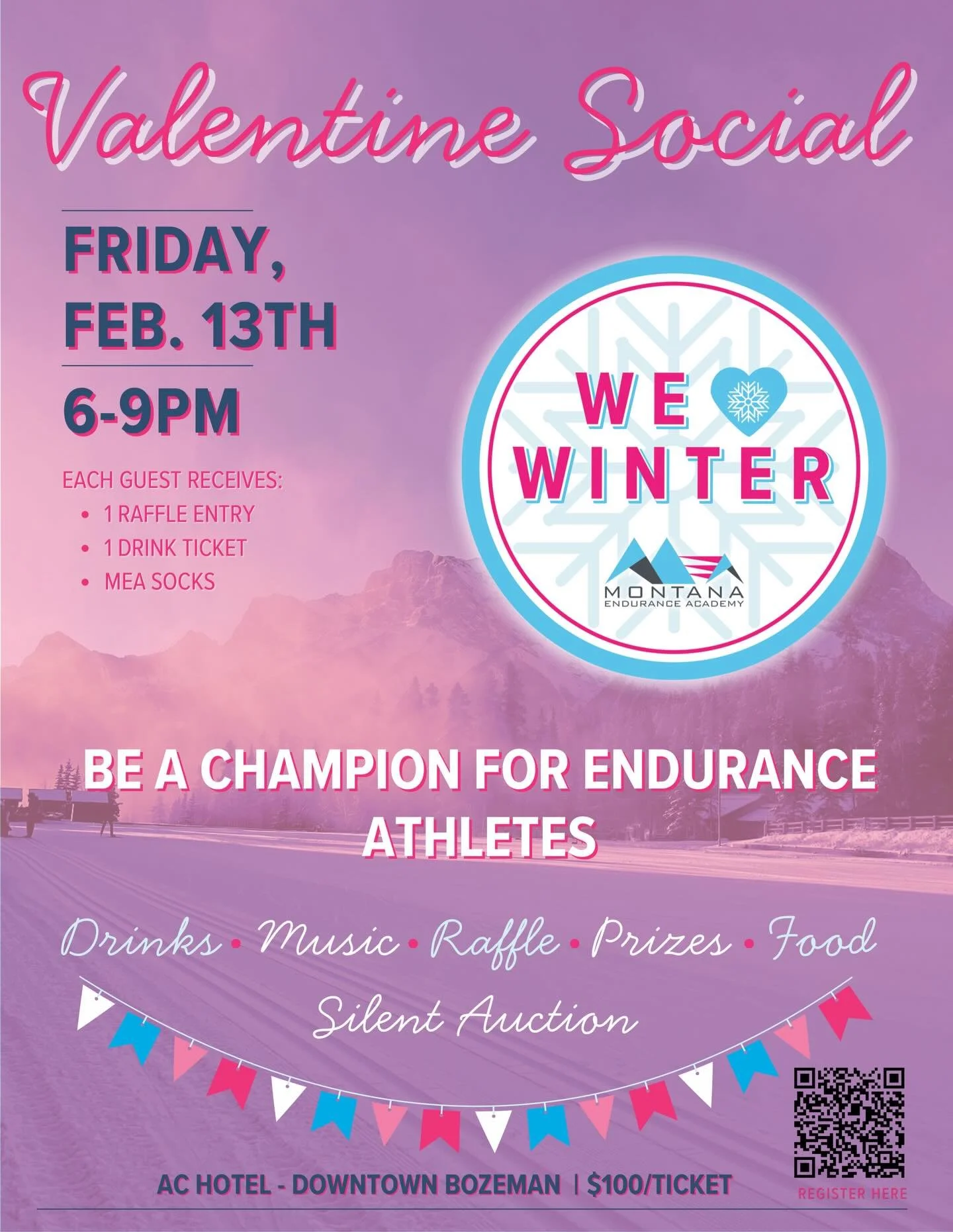 It&rsquo;s tomorrow night! Friday Feb 13th 🩷❄️
Reserve your tickets now - our website has details and tickets. 🎟️🎟️🎟️

We have generous sponsors donating art, gear, and services to the Silent Auction and Raffle. 

Raffle tickets are available onl