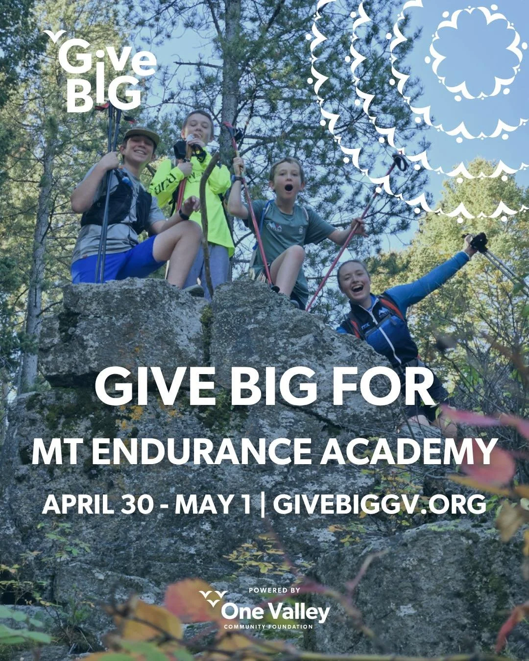 Get ready! One week till #GiveBigGV #bozeman #montanaenduranceacademy
