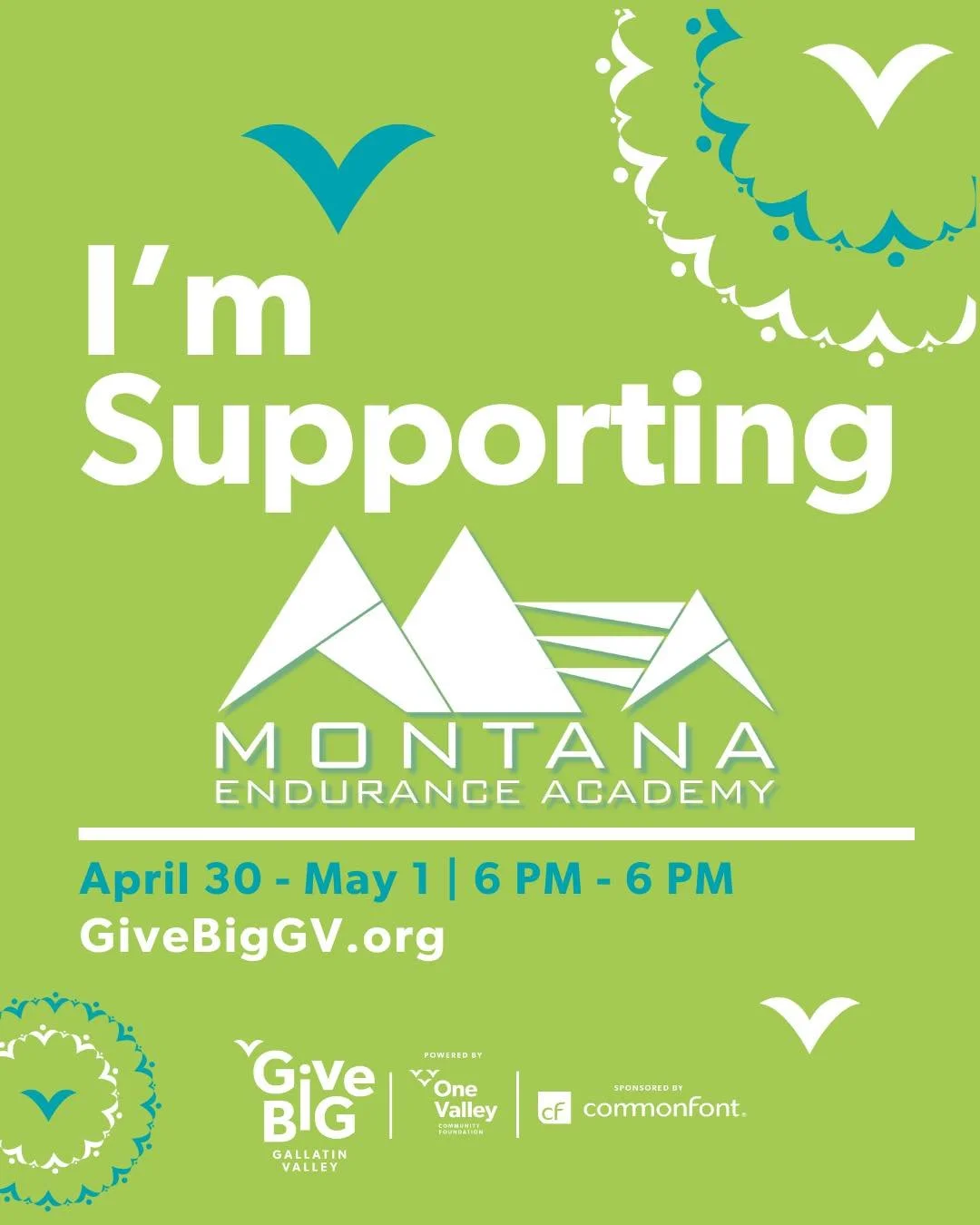 Please take a few moments between 6pm today and 6pm tomorrow and give to MEA at their Give Big profile page then consider helping other groups too if you can.
Give Big is a 24 hr community fundraising event featuring over 260 non-profits in Gallatin 