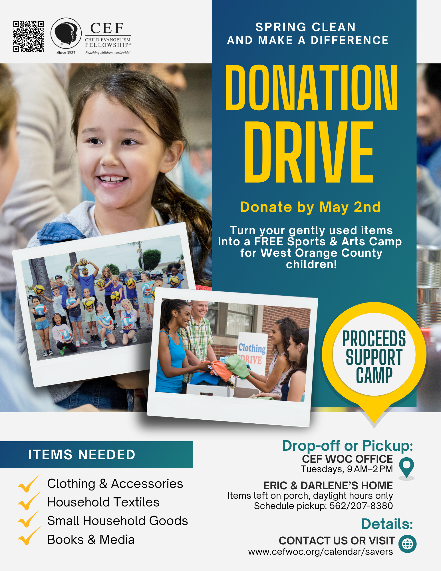🎉 Support Kids &amp; CEF West Orange County! 🎉