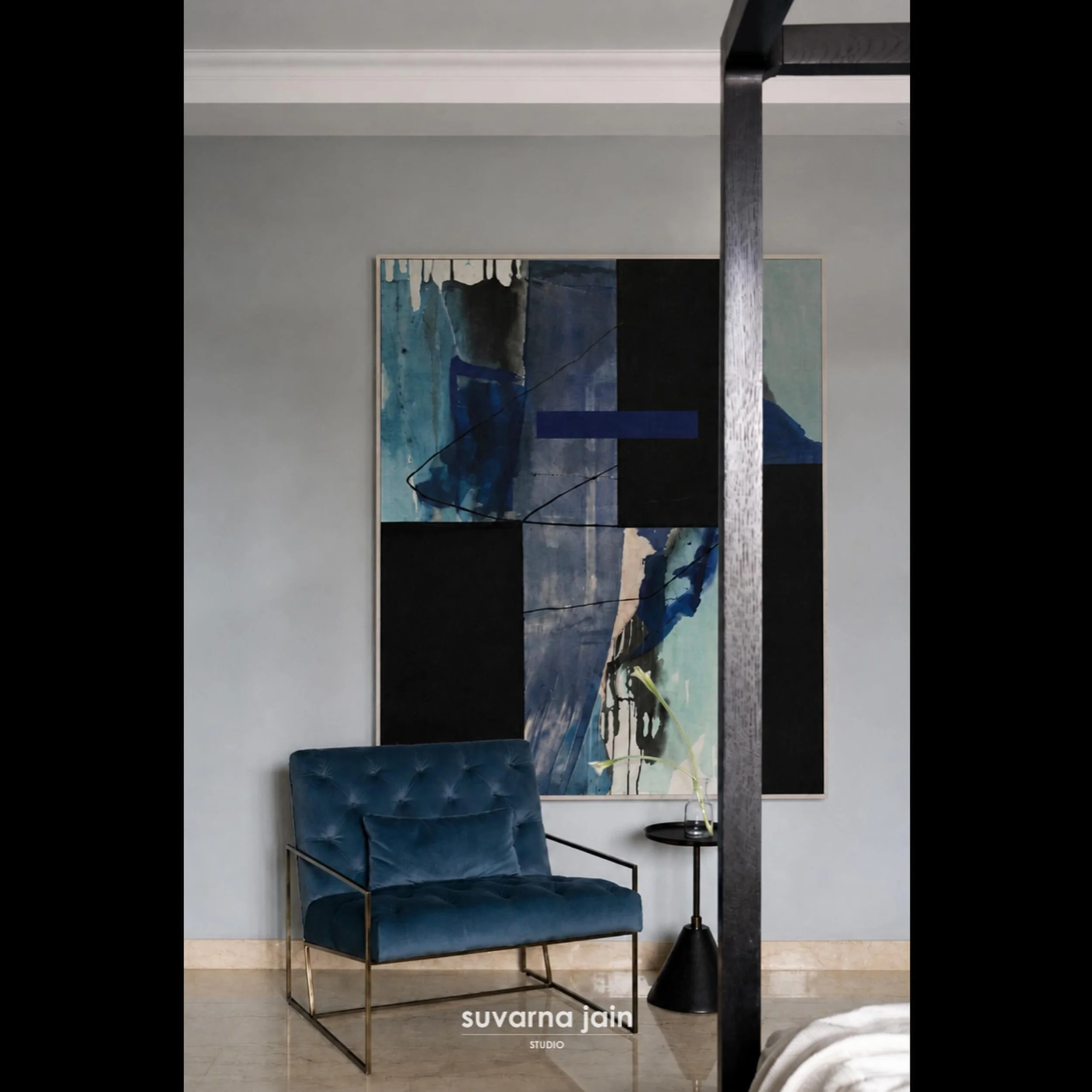 nostalgic home; this bedroom was designed with a character that feels restrained in form yet bold in expression. rooted in minimalism, the space explores balance through subtle tonal contrasts, tactile materials and rhythmic linear details

every ele