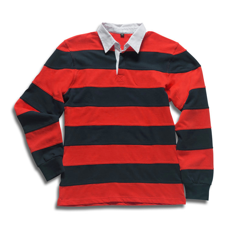 Mens Fashion Leisure 97 Red Rugby Jersey Embroidery Stitching