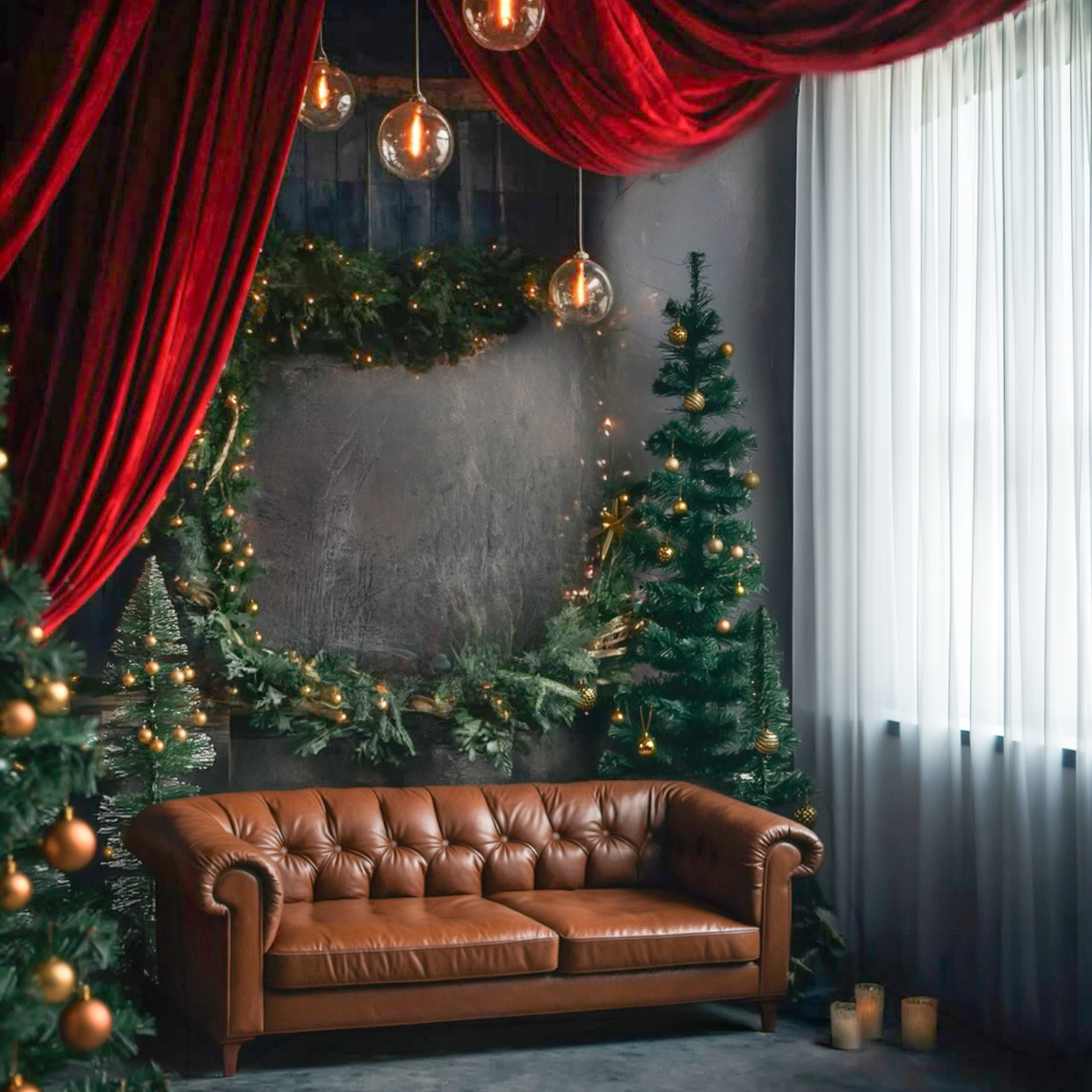 Luxury christmas photo session photoshoot
