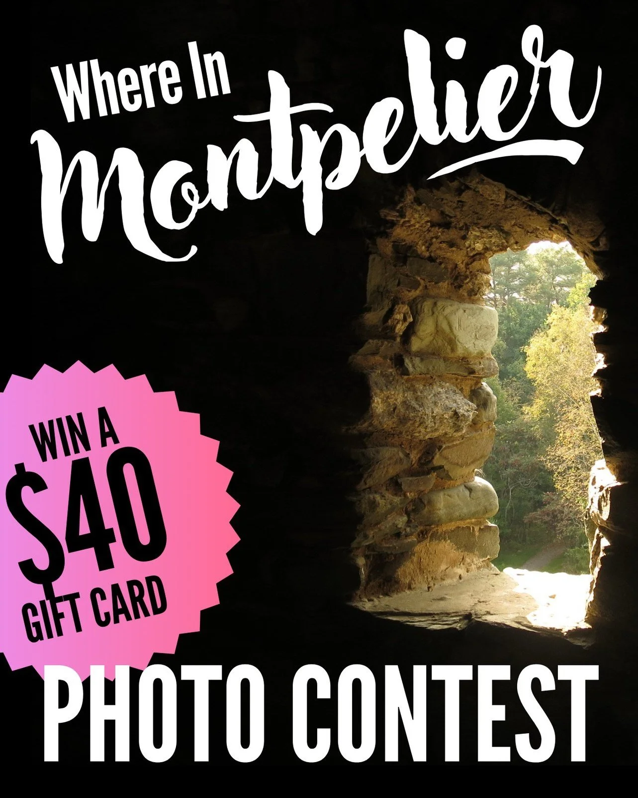 Game on, Montpelier! Think you know Montpelier? Prove it. Anyone who can guess all 15 locations correctly gets a $40 gift card!
.
Head to the former Rabble Rouser storefront and enter our Where In Montpelier Photo Contest. 
.
All 15 contest photos we