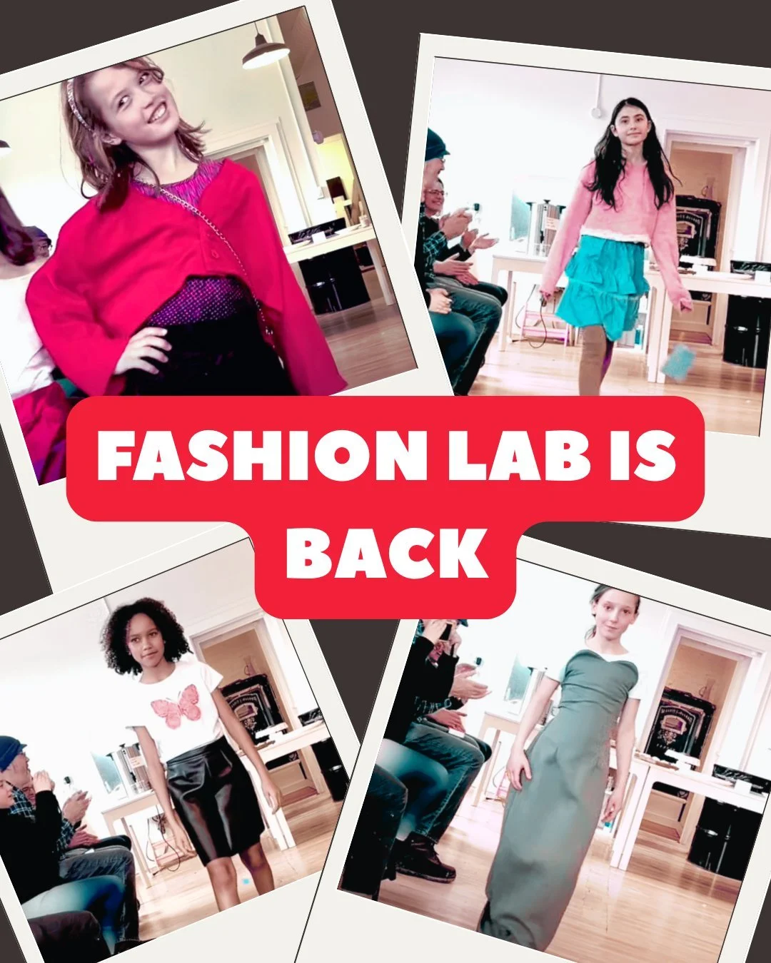 Winter at Wilder Arts can mean only one thing: FASHION LAB.
.
Beginning in December, we'll be designing, cutting, ruching and sewing our way to fabulous outfits and amazing accessories. Fashion Lab is a great way for young kids to experiment with the