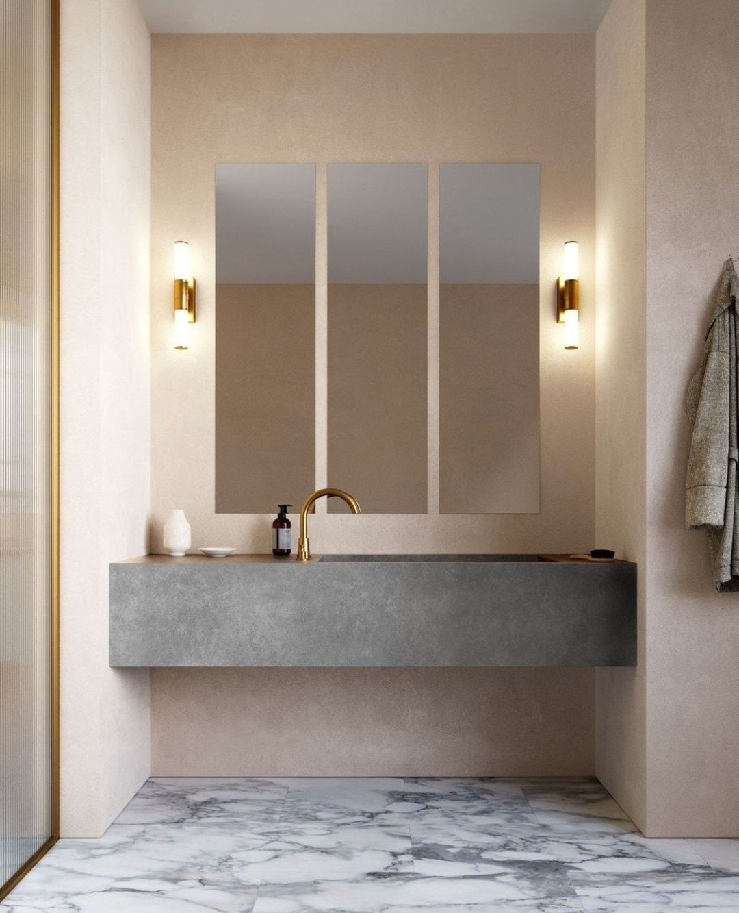 Create a sense of relaxation and balance in your bathroom with this custom luxury concrete basin, designed to fit in effortlessly.⁠
⁠
Looking for a custom concrete sink or basin? Get in touch with our team to inquire.