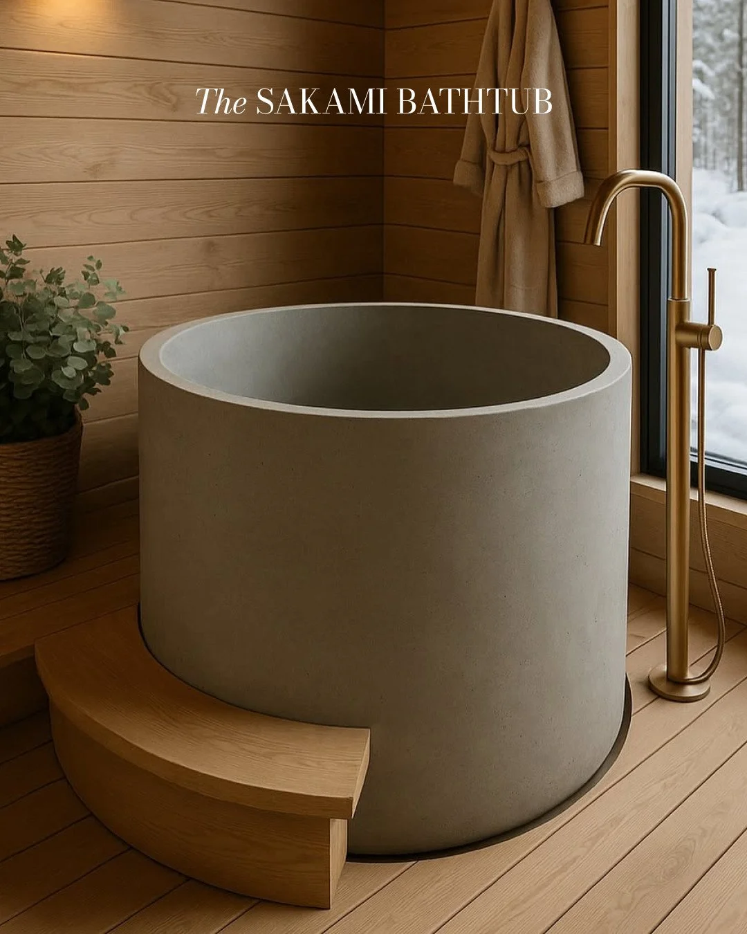 Inspired by the art of Japanese bathing, The Sakami Bathtub invites stillness, presence, and warmth. The perfect ritual to add to your next project for the colder season ahead. ⁠
⁠
Available in a range of refined finishes. Discover more in our showro