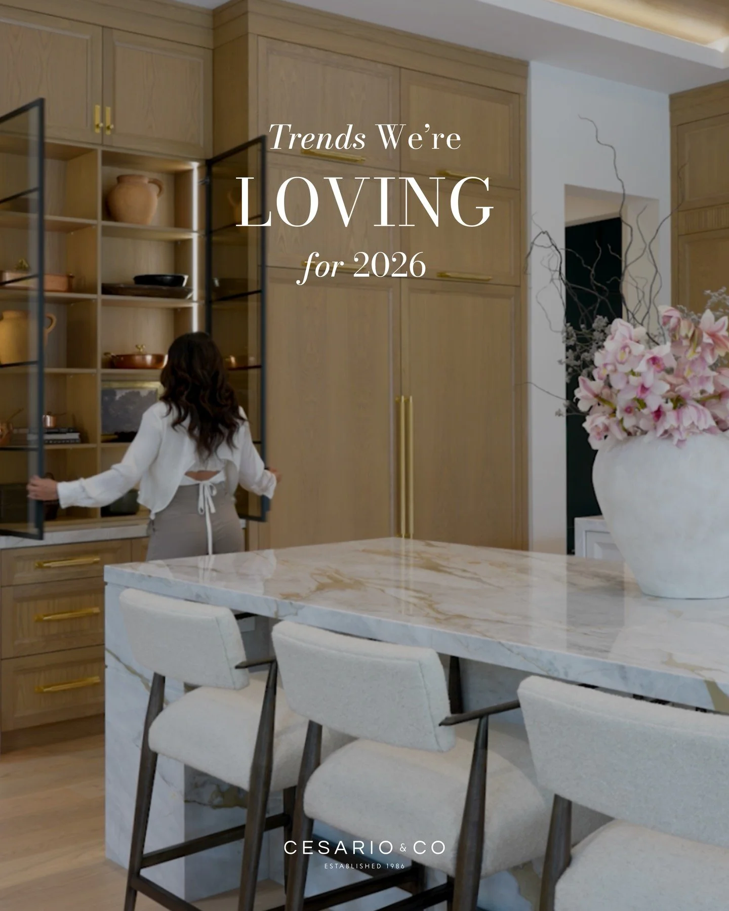 Save this for later! 📌 2026 design trends we&rsquo;ve been noticing and if you needed a little nudge to start planning your upcoming project, we&rsquo;re here to guide you.⁠
⁠
&mdash; Warm and cozy, rich colours⁠
&mdash; Creamier neutral stones like