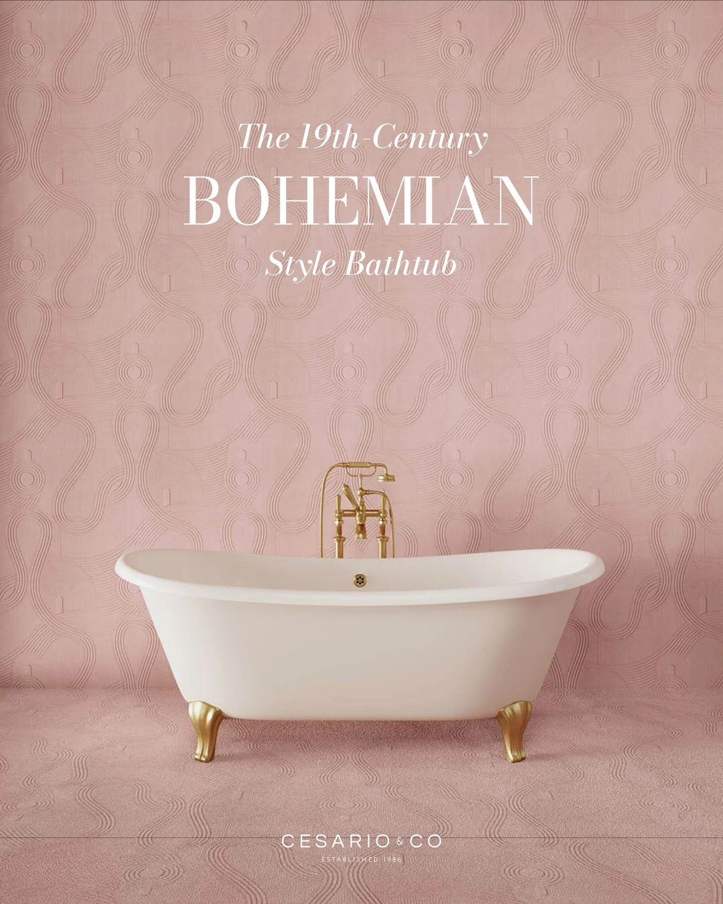 A cast-iron bathtub inspired by the 19th-century Bohemian design.⁠
⁠
Classic Victorian properties, finished in a soft white inspired by Pantone&rsquo;s Colour of the Year, Cloud Dancer.⁠
⁠
Get in touch today to learn more &mdash; available in a range