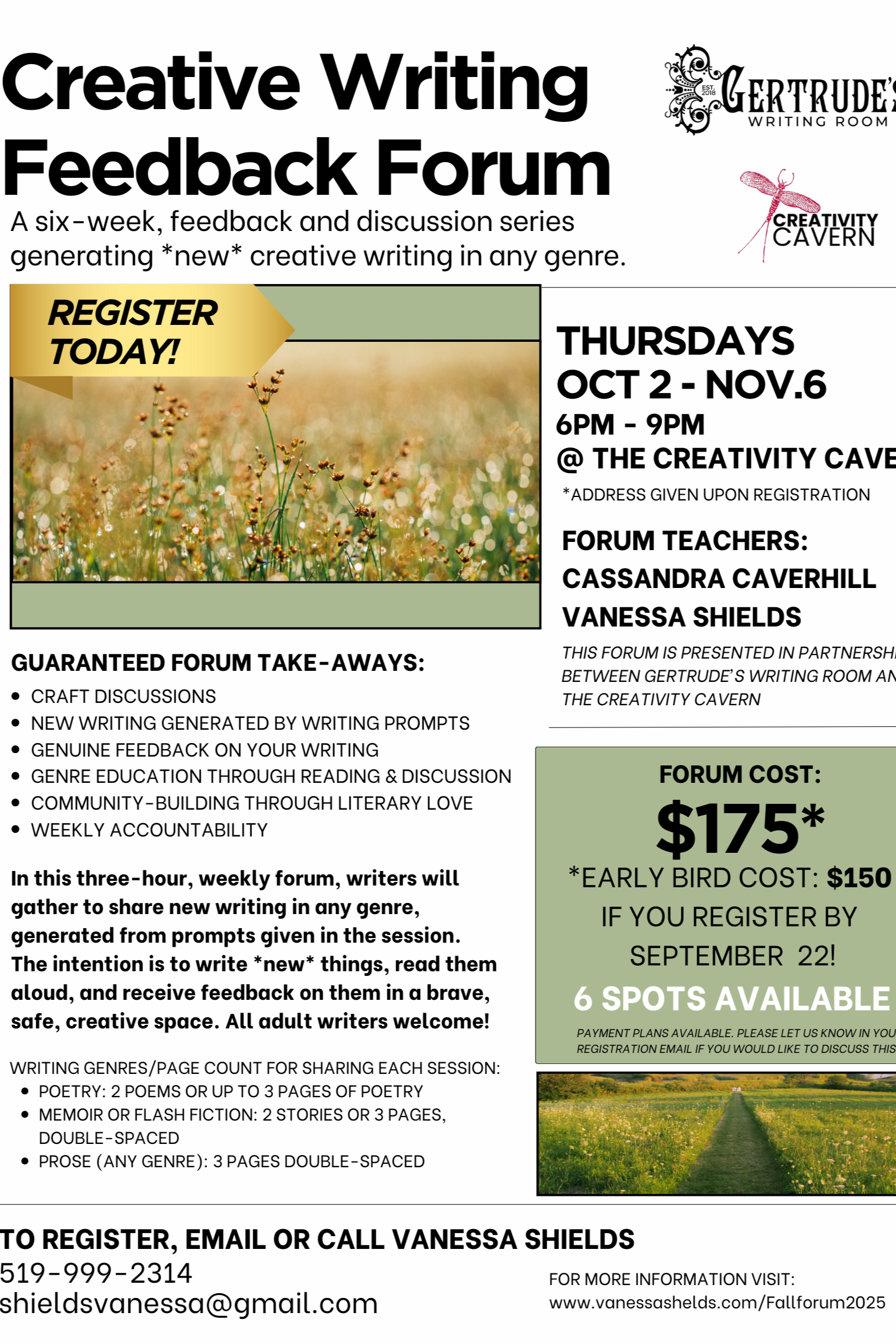 Creative Writing Feedback Forum