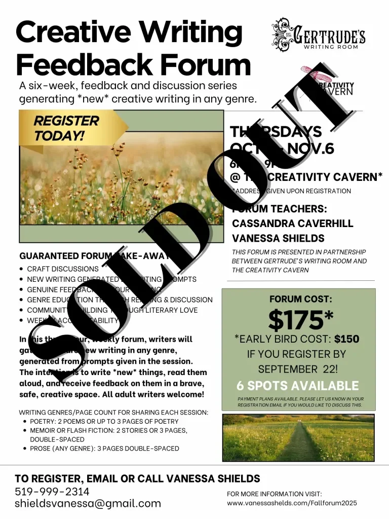 Creative Writing Feedback Forum