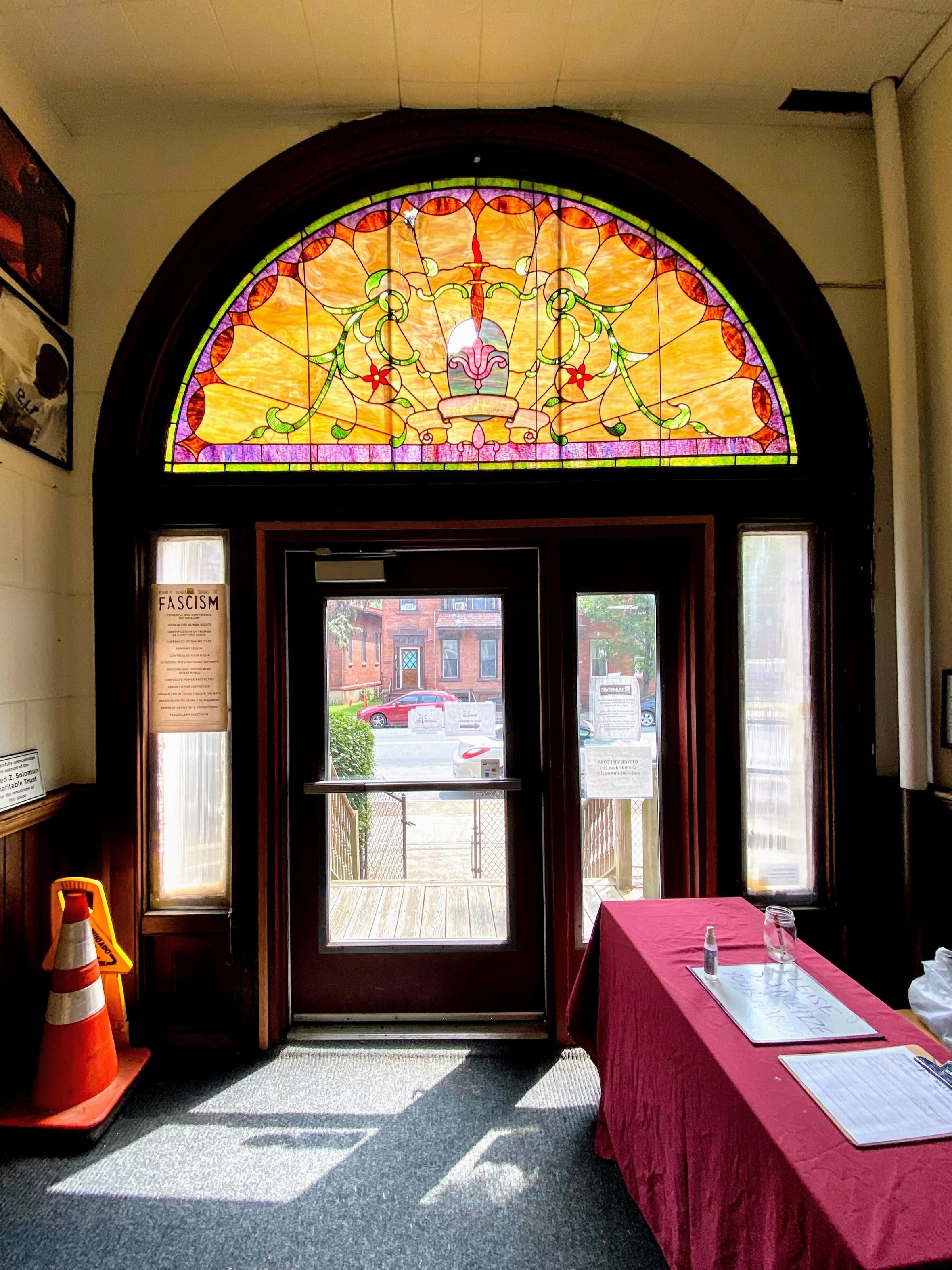 The Sanctuary church building entryway