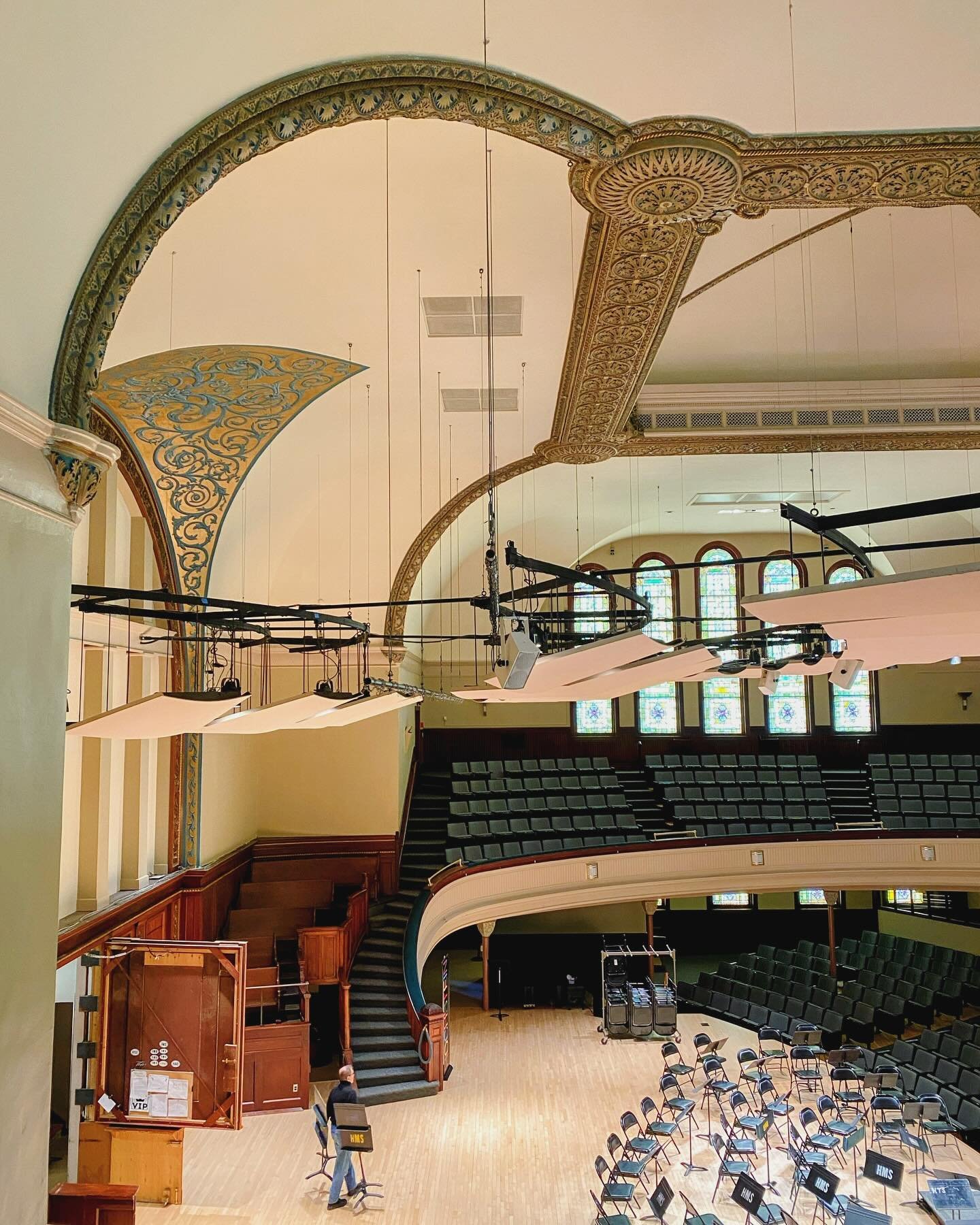 Another of our favorite places in Rochester: @hochsteinschool! If you ever have a chance to see a performance in their incredible auditorium, you should do it! We recently visited after they received a 2023 @nyscouncilonthearts-funded Technical Assis