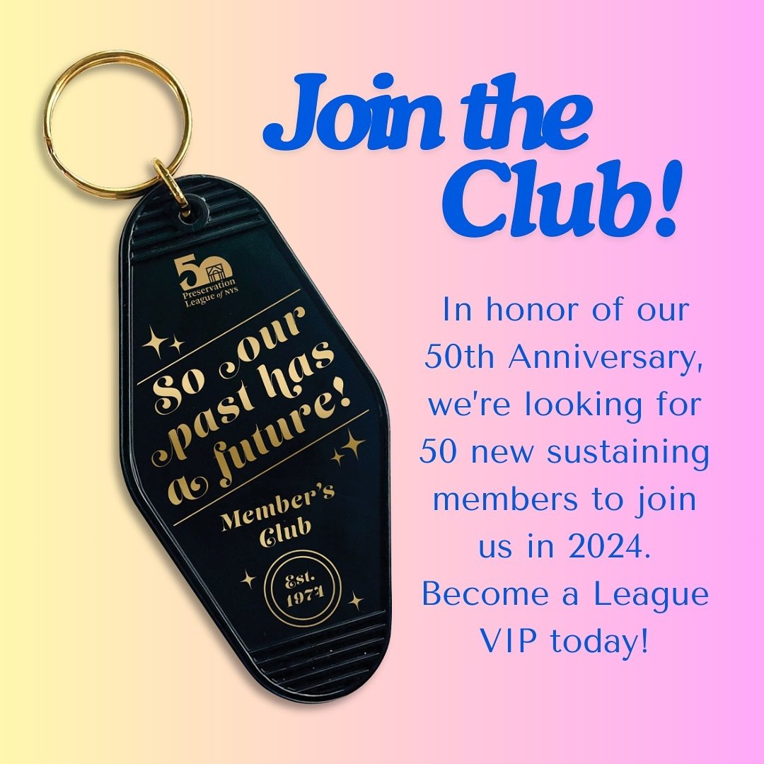 It&rsquo;s Preservation Month and we&rsquo;re looking for some Very Important Preservationists. In honor of our 50th Anniversary, we want to add 50 new sustaining members before the end of 2024 &mdash; our VIPs! Become a monthly giving member and get