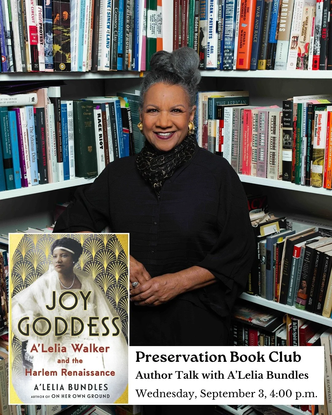 Mark your calendars for our upcoming virtual programs! 

A&rsquo;Lelia Walker and the Harlem Renaissance: Author Talk with @aleliabundles | Wednesday, September 3, 4:00 p.m. 

The Cities We Need: Author Talk with @gabriellebendinerviani | Tuesday, Se