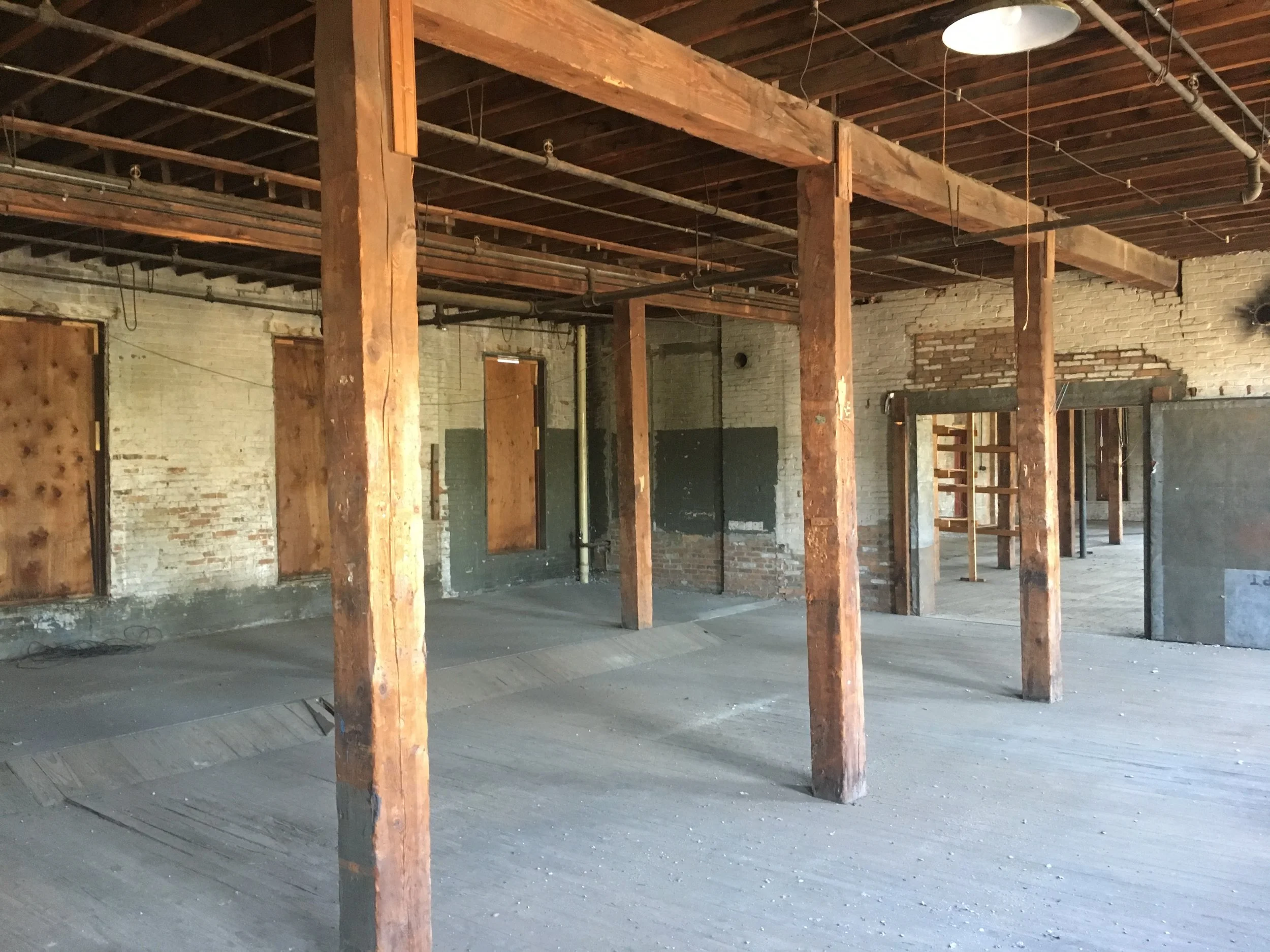 interior (hallway) before rehab