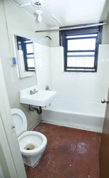 In-unit bathroom before credit: RDC Development