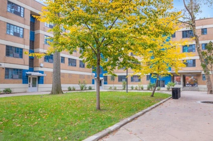 Renovated site walkways and outdoor spaces credit: RDC Development