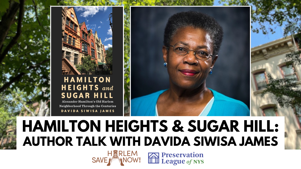 Hamilton Heights and Sugar Hill: Author Talk with Davida Siwisa James