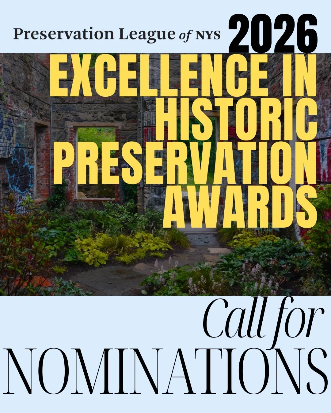 We are now accepting nominations for the 2026 Excellence in Historic Preservation Awards. Link in bio for full details.
 
The League&rsquo;s annual Excellence Awards program allows us to shine a light on the people who are using historic preservation