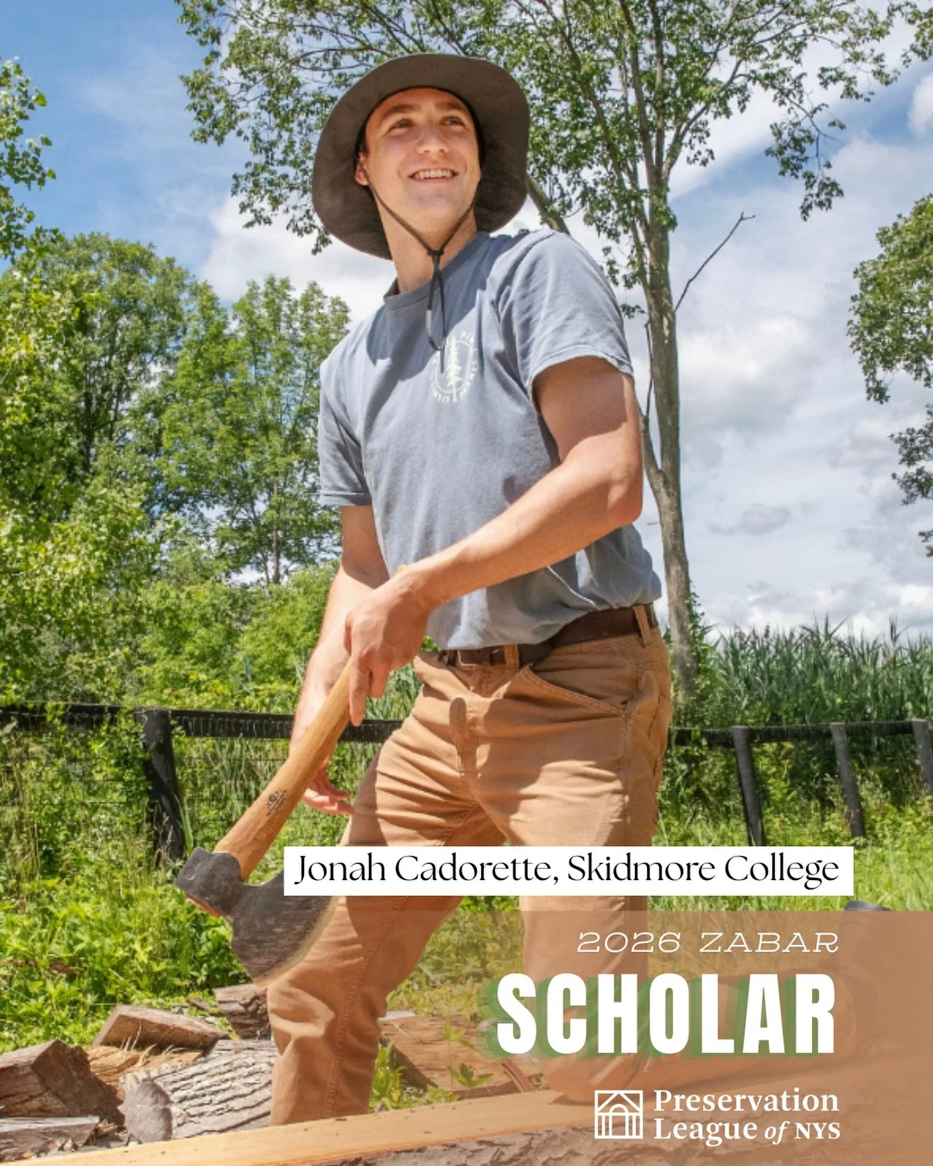 Scholarship recipient spotlight: Jonah Cadorette (Skidmore College)

Jonah Cadorette is a senior at @skidmorecollege who will graduate this May with a bachelor&rsquo;s degree in psychology and music. Arriving on campus with a growing interest in carp