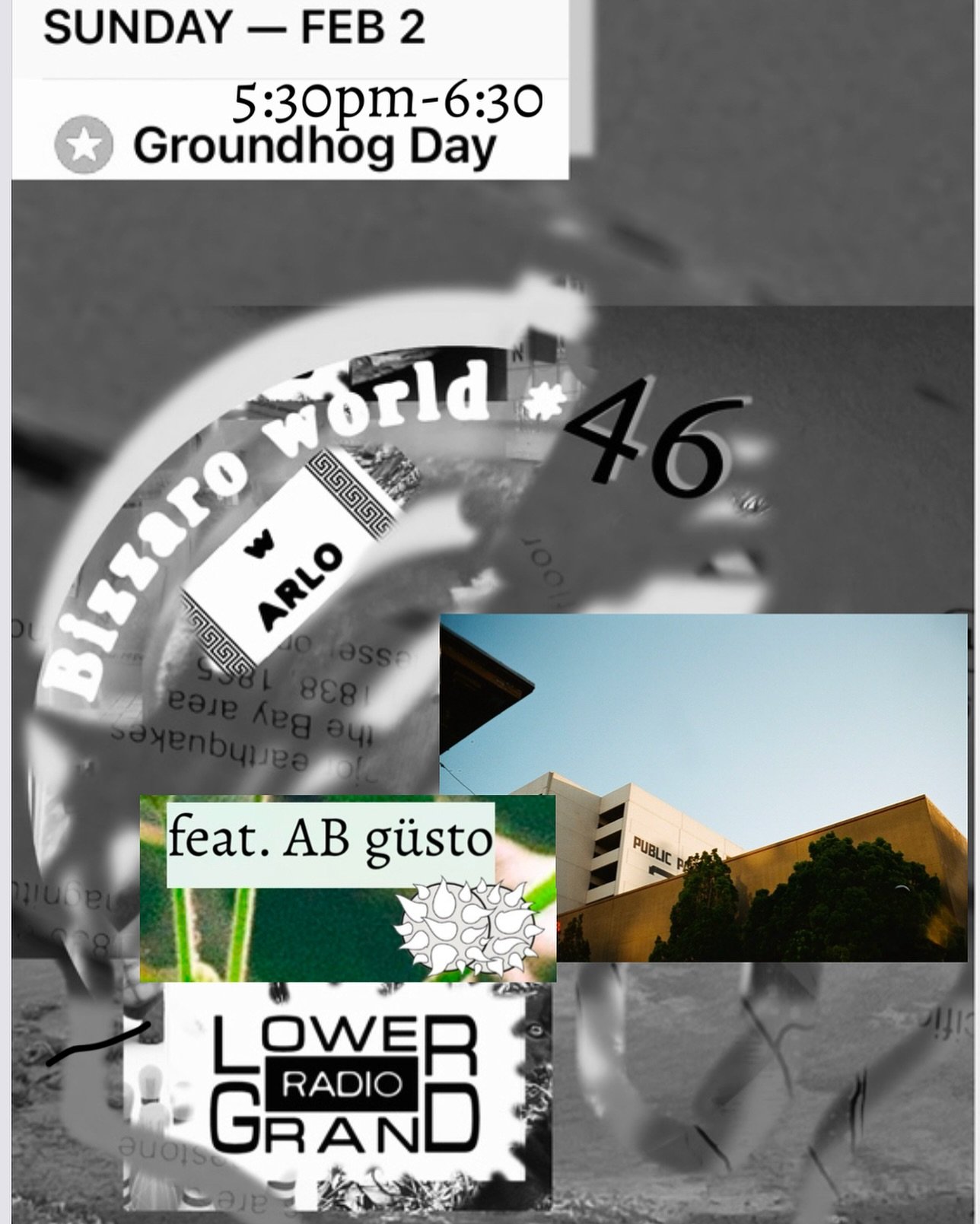 ~ g&uuml;sto back @lowergrandradio today 5:30-6:30pm playing tunes with Arlo for his monthly live special BIZZARO WORLD 

this is my second edition of a playlist I&rsquo;ll be sharing via two web browser tabs &agrave; la Arlo&hellip; will be on the d