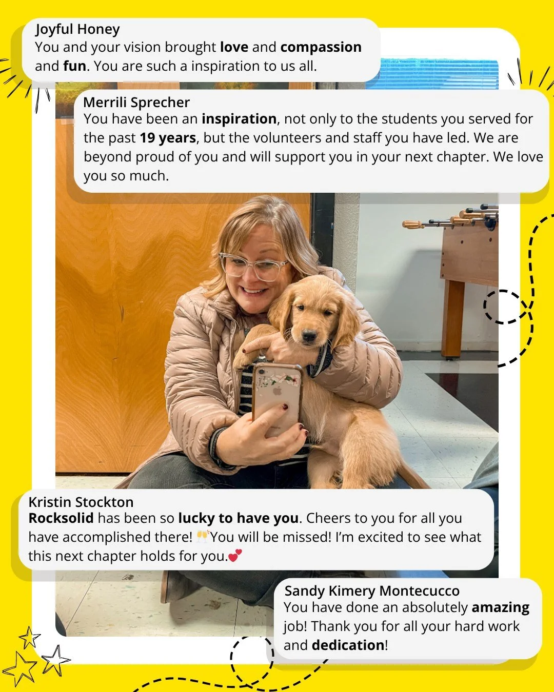 A 19-year legacy beautifully described by YOU! 💛
Thank you all for sharing your “Mama Marcy” love and support, we’re excited for the next chapter!