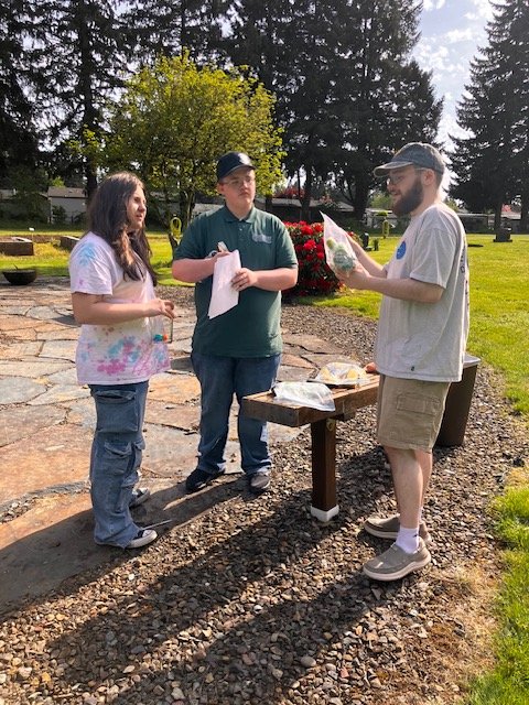 Friday, our teens learned about composting, and everyone made a compost jar to take home.  What is that?  A Compost Jar  is a small-scale,  indoor method to decompose kitchen scraps, typically created using a glass jar, soil, and organic waste (leave