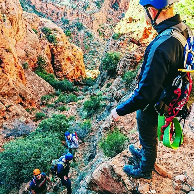 Hiking is a work out.  Get your reps in and rappel with 2 Dads and a Rope.