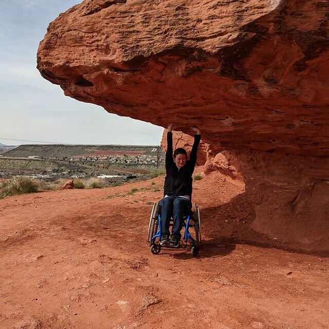 Brave explorers join us from time to time.  Ataxia has weakend some muscles and thrown off balance, but hasn't limited this explorers love for the outdoors.
