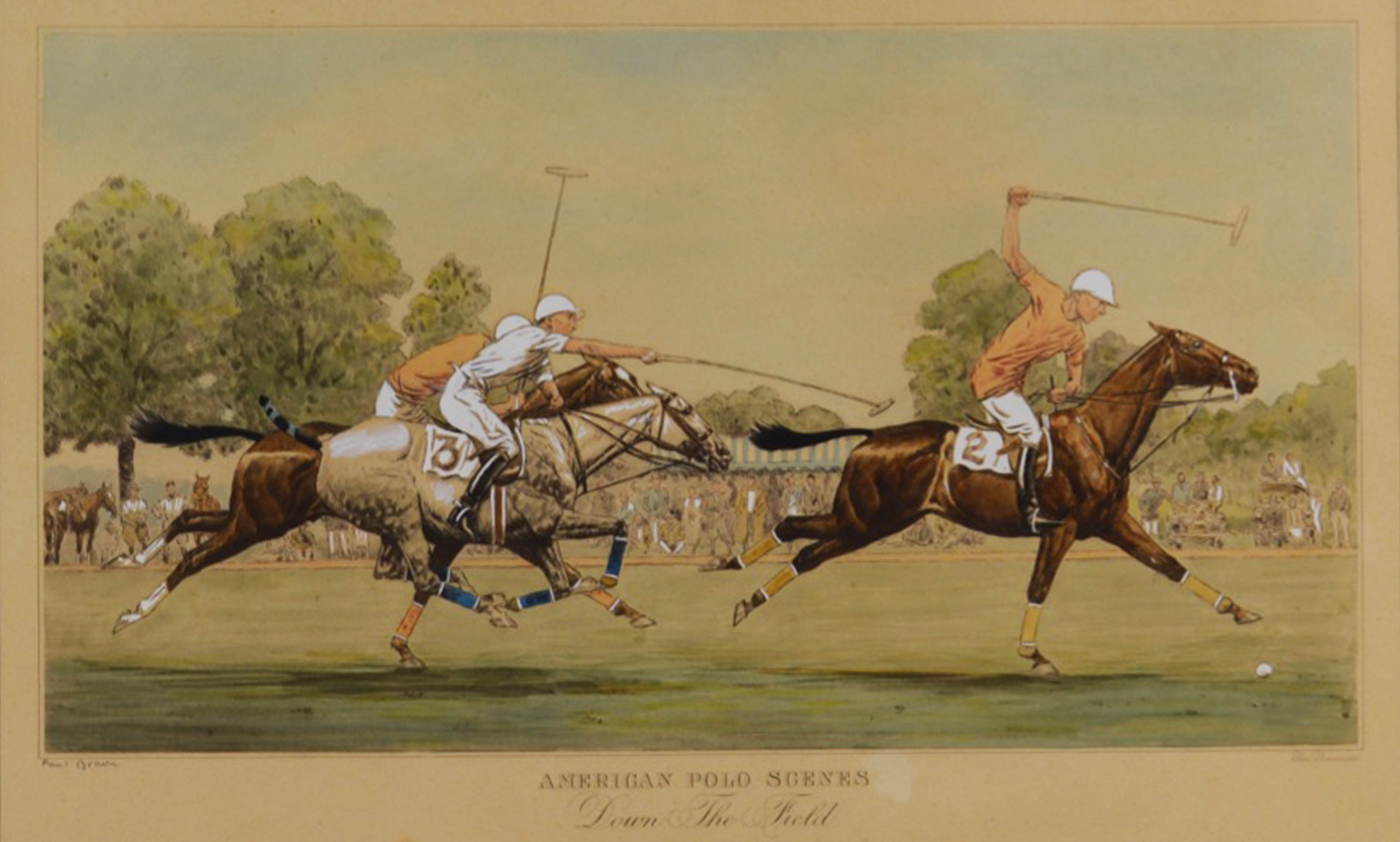 Derrydale Polo Prints, Set of 4 by Paul Brown