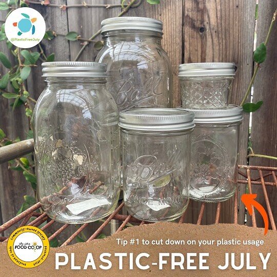 💚Happy Plastic Free July!!💚

Every Monday this month we&rsquo;ll be bringing you tips on how to reduce your plastic waste while grocery shopping. 

This weeks tip is to buy products with reusable/recyclable packaging instead of single use plastic p