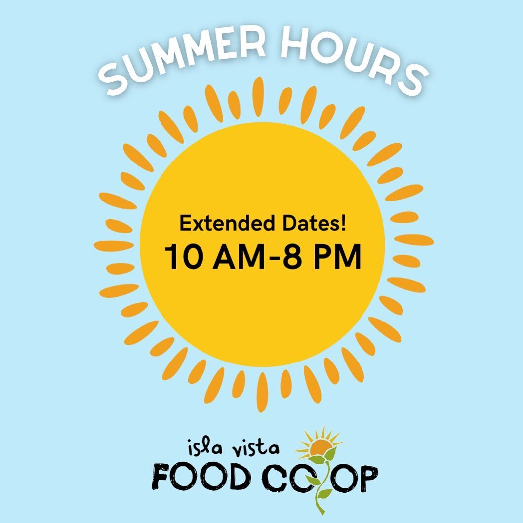 Happy Wednesday! We hope y&rsquo;all had a lovely and fun holiday weekend ☀️ 
Our management wanted to remind you all of our extended Summer hours; we are open EVERYDAY from 10-8 PM until further notice 🌻
We appreciate your patience and understandin