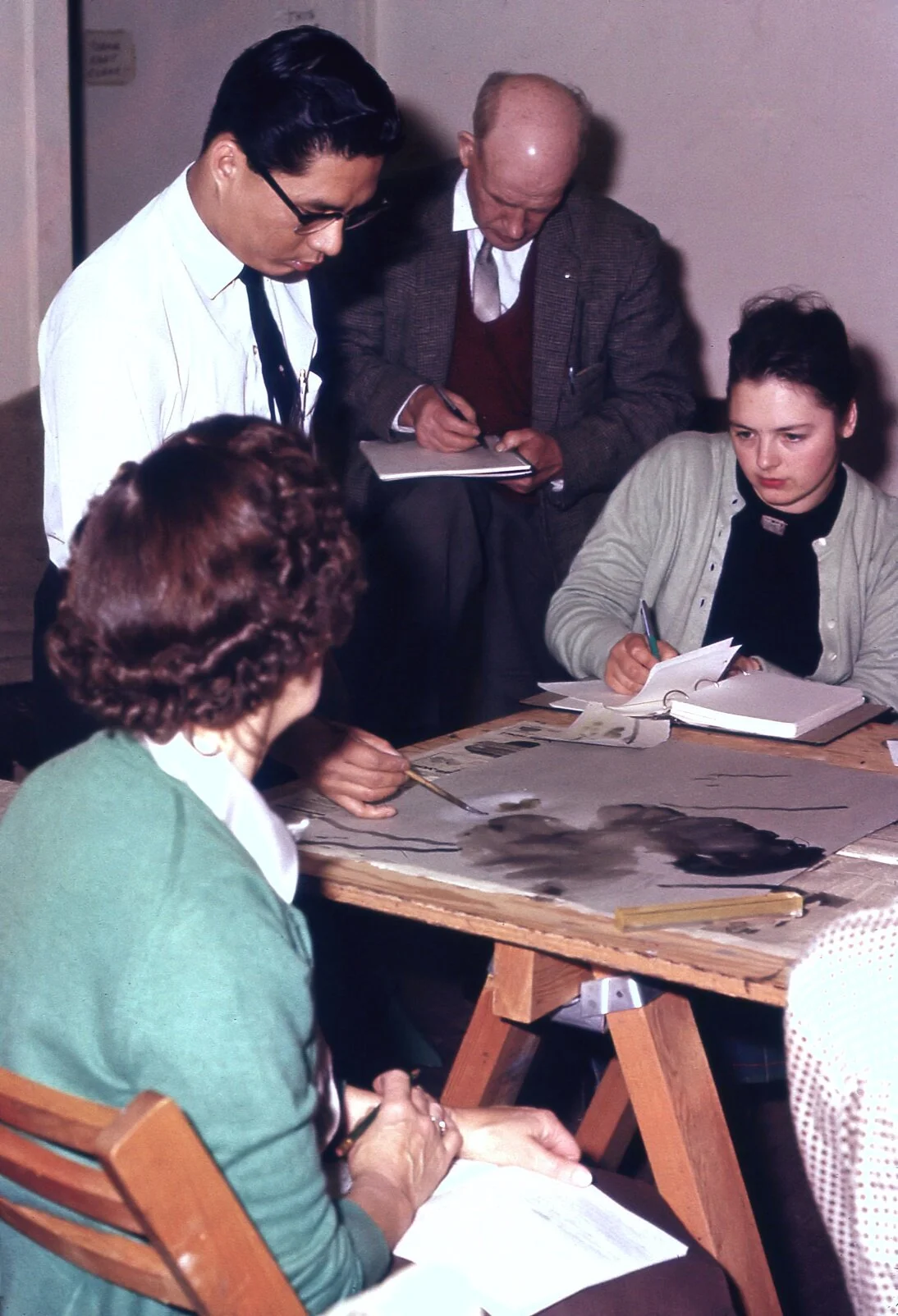  Stephen holding early art lessons in his own home 